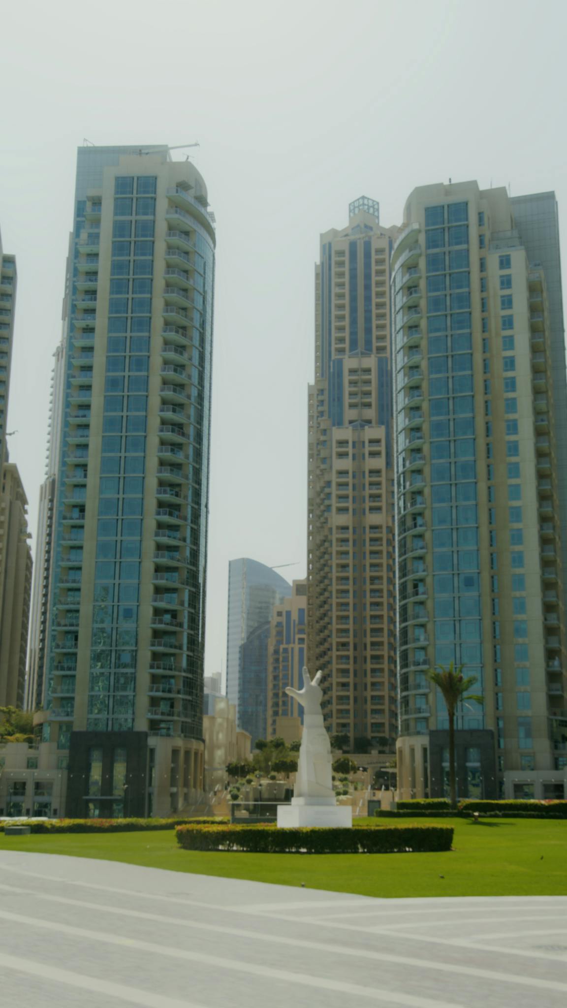 Stunning view of Dubai skyscrapers and modern urban landscape.